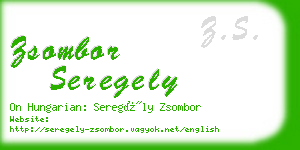 zsombor seregely business card